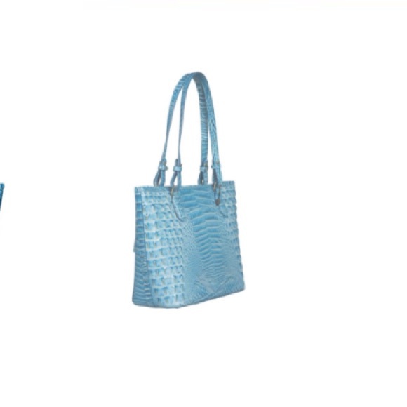 NWT Brahmin Medium Asher Cerulean Melbourne Tote - Picture 2 of 8